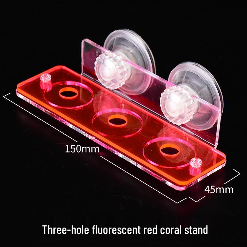 Fluorescent Acrylic Coral Propagation Base with Suction Cups for SPS and Soft Corals.