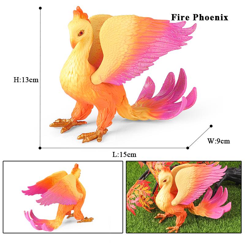Oenux Phoenix Cerberus Ice Monster Model Cerberus Griffin Dragon Dinosaurs Action Figures Animals Toy Collection Kid Gift