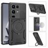 Magnetic Case For Infinix Note 50 4G / Note 50 Pro 4G Shockproof TPU + PC Phone Back Cover with Kickstand