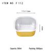 Disposable Golden Round Aluminum Foil Food Container