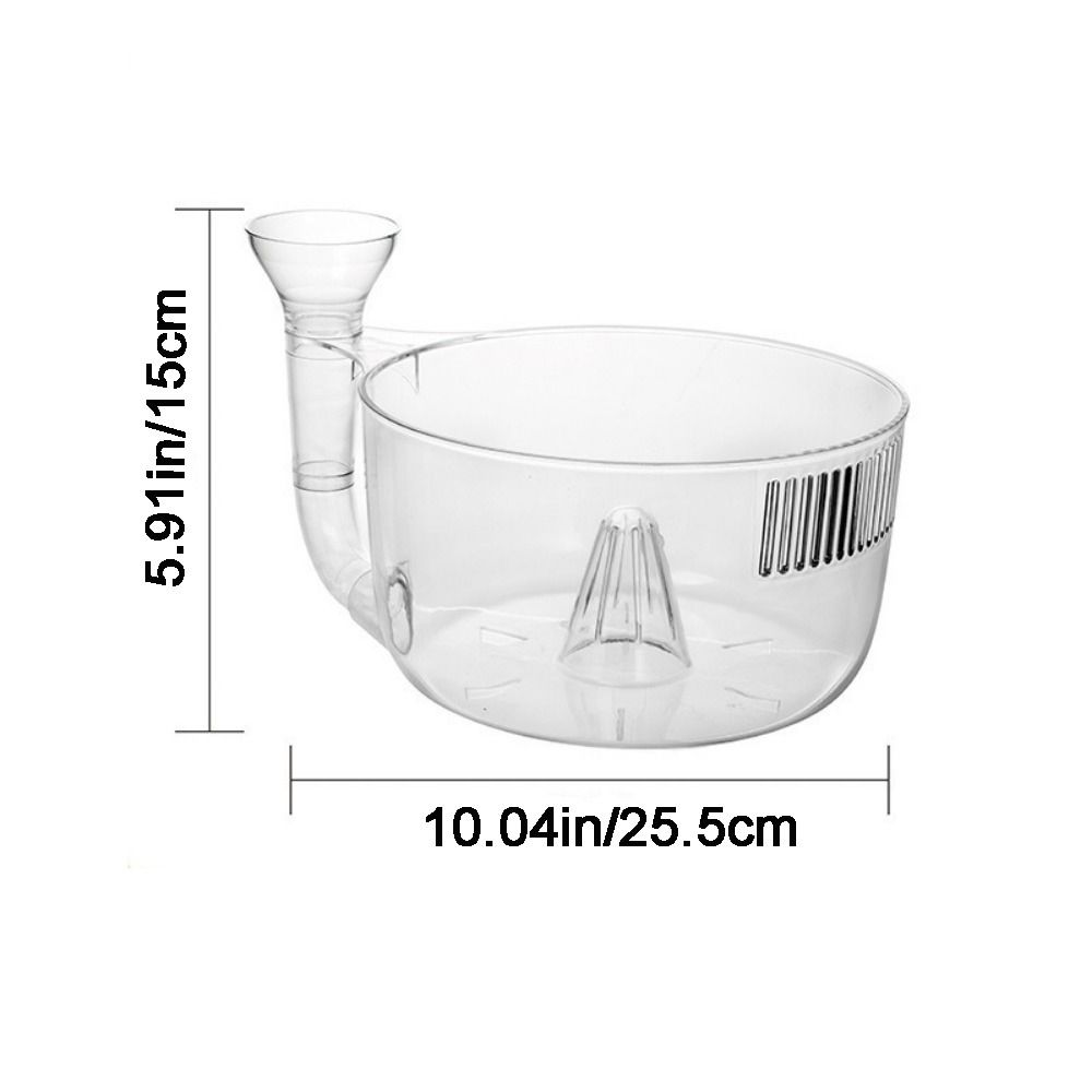 Plast Automatisk Tvättskål Transparent Grönsaks-sköljare Behållare Frukt-svarvare Utomhus