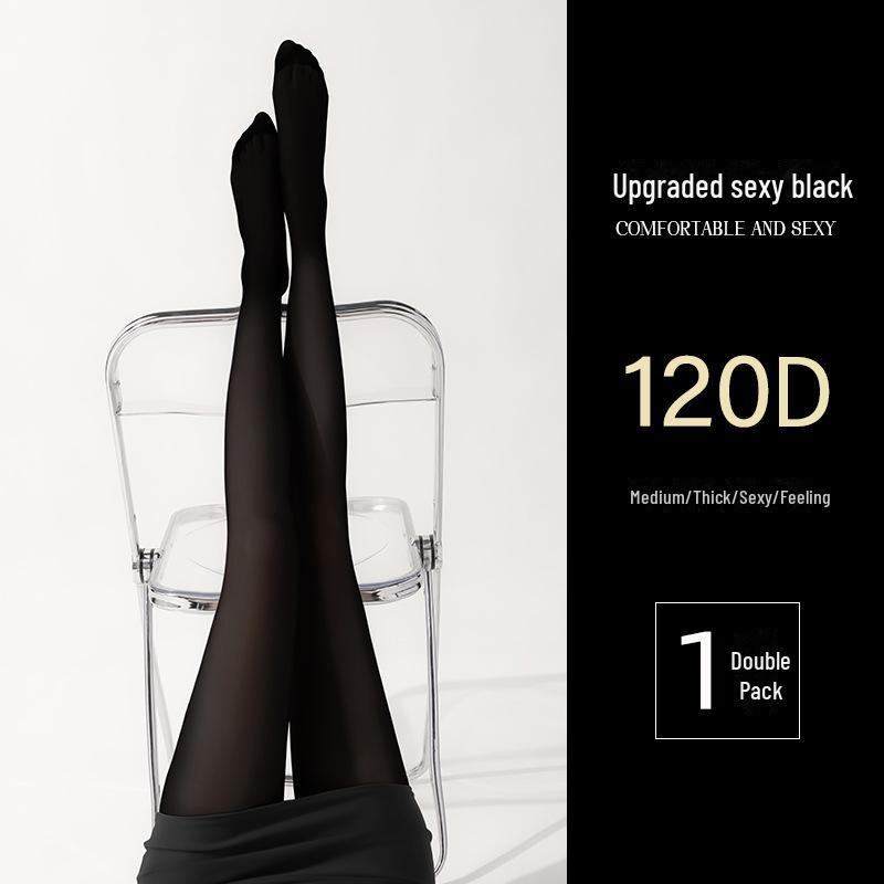 Ultra-Thin Black Silk Stockings: High-Transparency, Anti-Hook, Bare Leg Effect Pantyhose for Women - Perfect for Spring and Autumn