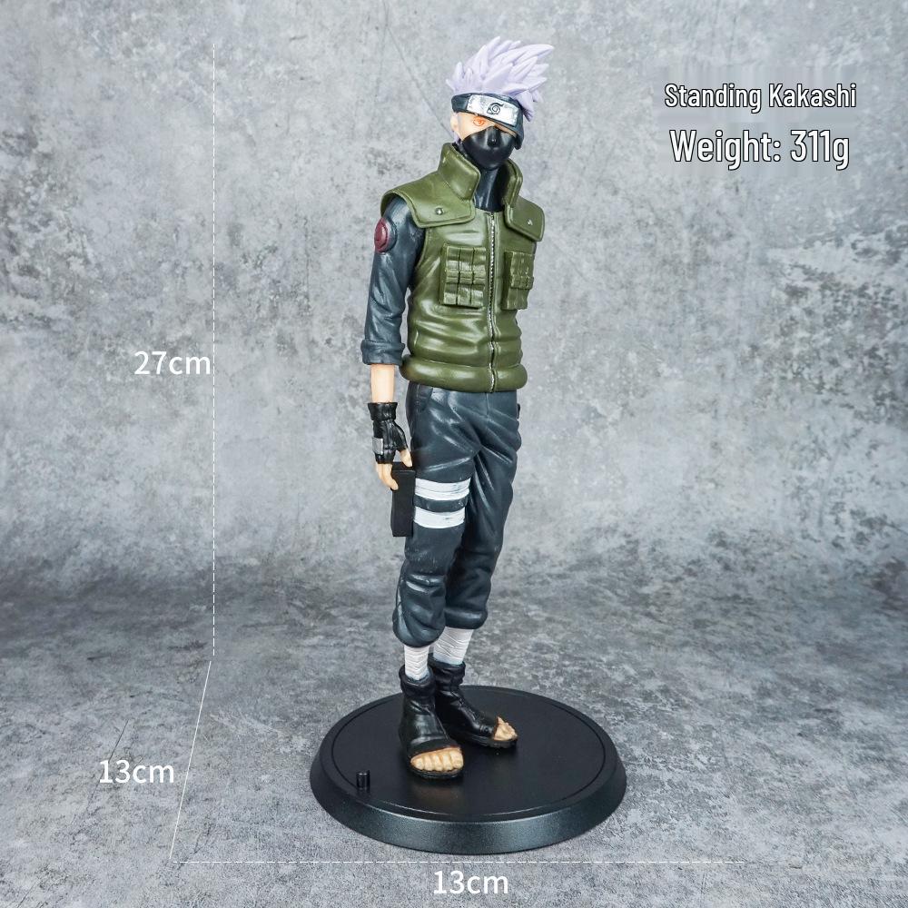 Anime Action Figure Display: Sasuke, Sakura, Itachi, Kakashi, Minato with Greatsword.