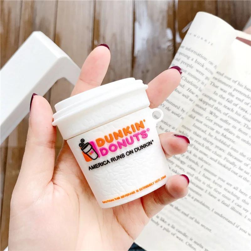 3D Donuts Doughnut Coffee Cup Cute for Airpods 4 Case Cover Wireless Headphone Protective Box Case for Airpods Pro 1 2 3