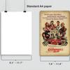 Vintage Metal Tin Signs Classic Retro Movie Posters Decor Tin Signs Plaque Iron Movie Poster Wall Decoration for Bar Pub Club