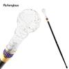 Transparent Ball Glass Golden Purple Alloy Fairy Wands for Girls Princess Walking Stick Wand Cosplay Wedding Birthday Party 94cm
