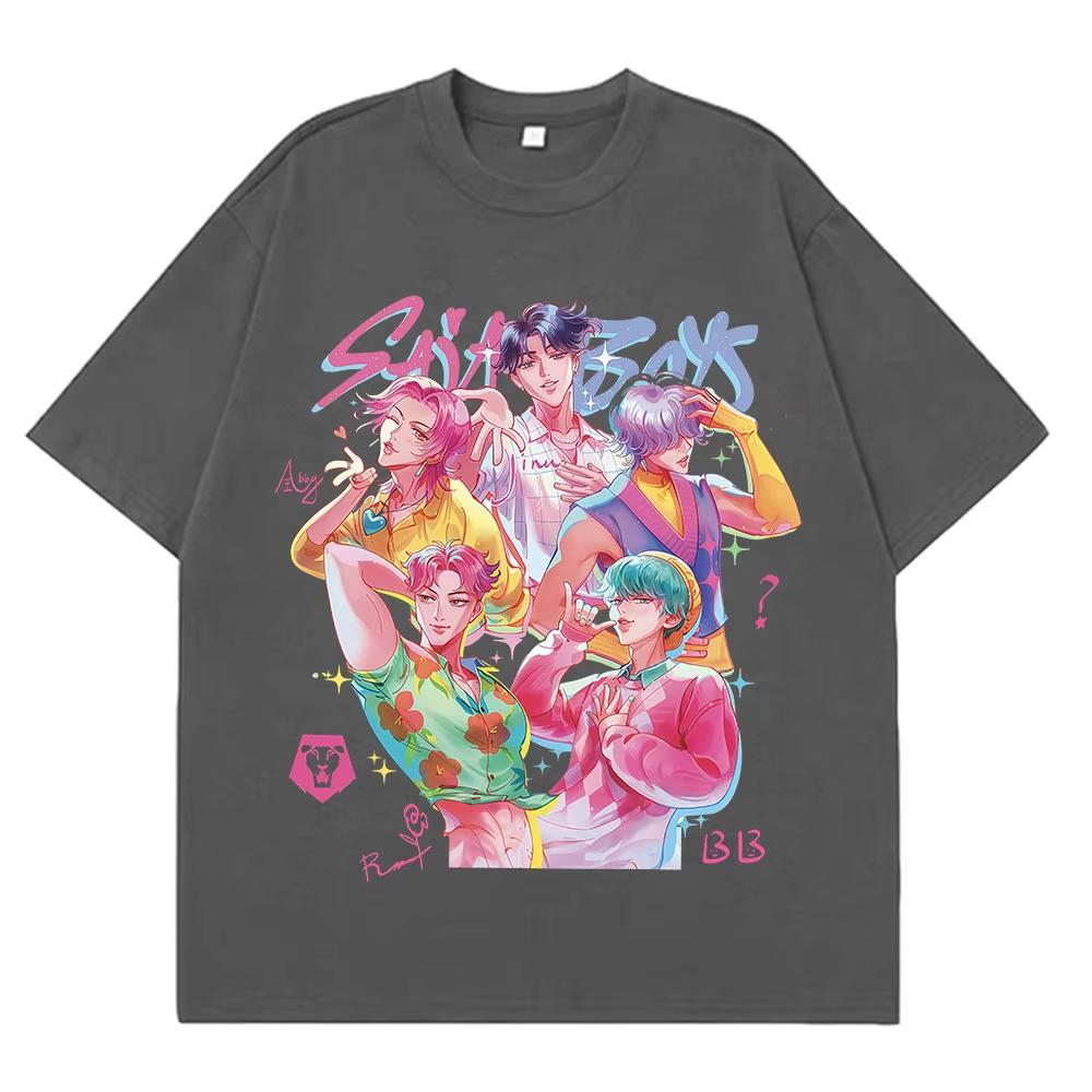 Kpop Saja Boys Demon Hunters Fashion Graphics T-shirt Men Women Funny T Shirt Summer Casual Cotton Hip-hop High Quality T Shirt