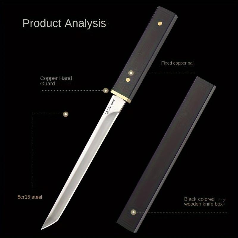 

High hardness fruit knife portable camping survival knife outdoor sharp stainless steel knife