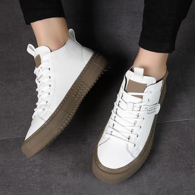 Modne Męskie Białe Buty High Top Męskie Sneakersy Buty Skate Męskie Buty Hip Hop Męskie Casual Wysoka Jakość Tenis Masculino Moda Streetwear