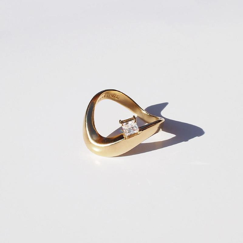 925 Premium Quality Sterling Silver Ring With Trendy Korean Aesthetic And Adjustable Fit Women For