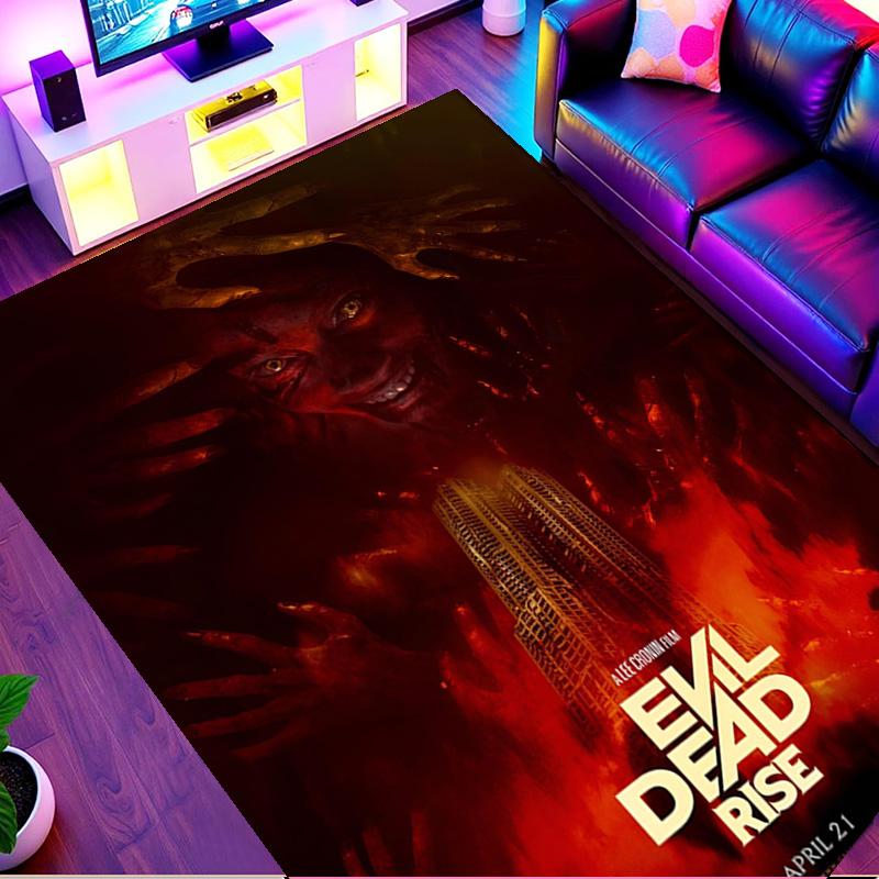The Evil Dead Print Rug, Washable Floor Carpet, For Entryway Dorm Laundry Room Office Study, Home Decor Birthday Christmas Gift