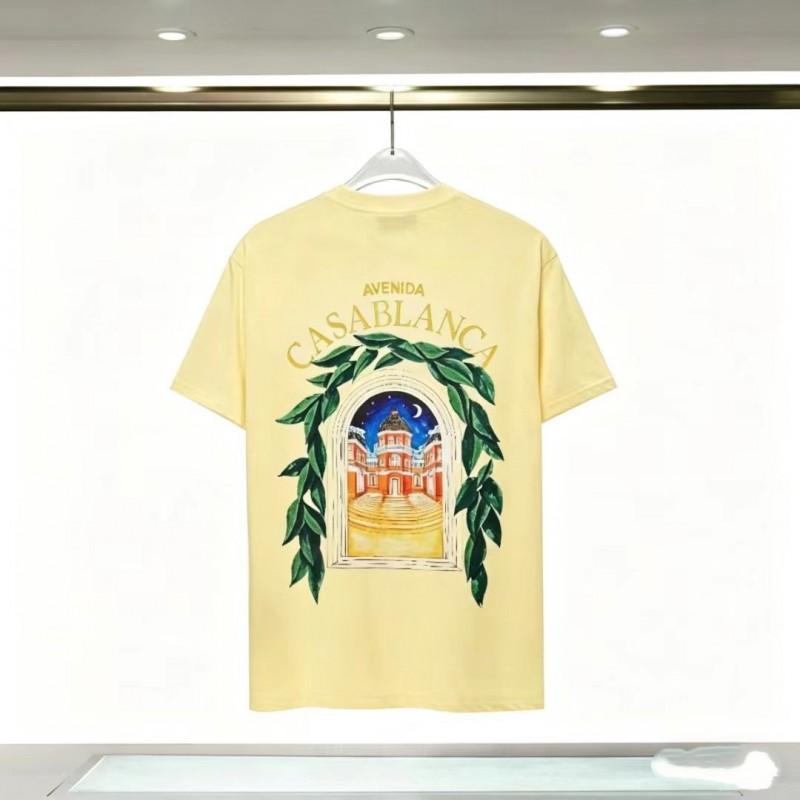 Unisex Cotton T-Shirt With Digital Print Letter Loose Fit Casual Wear