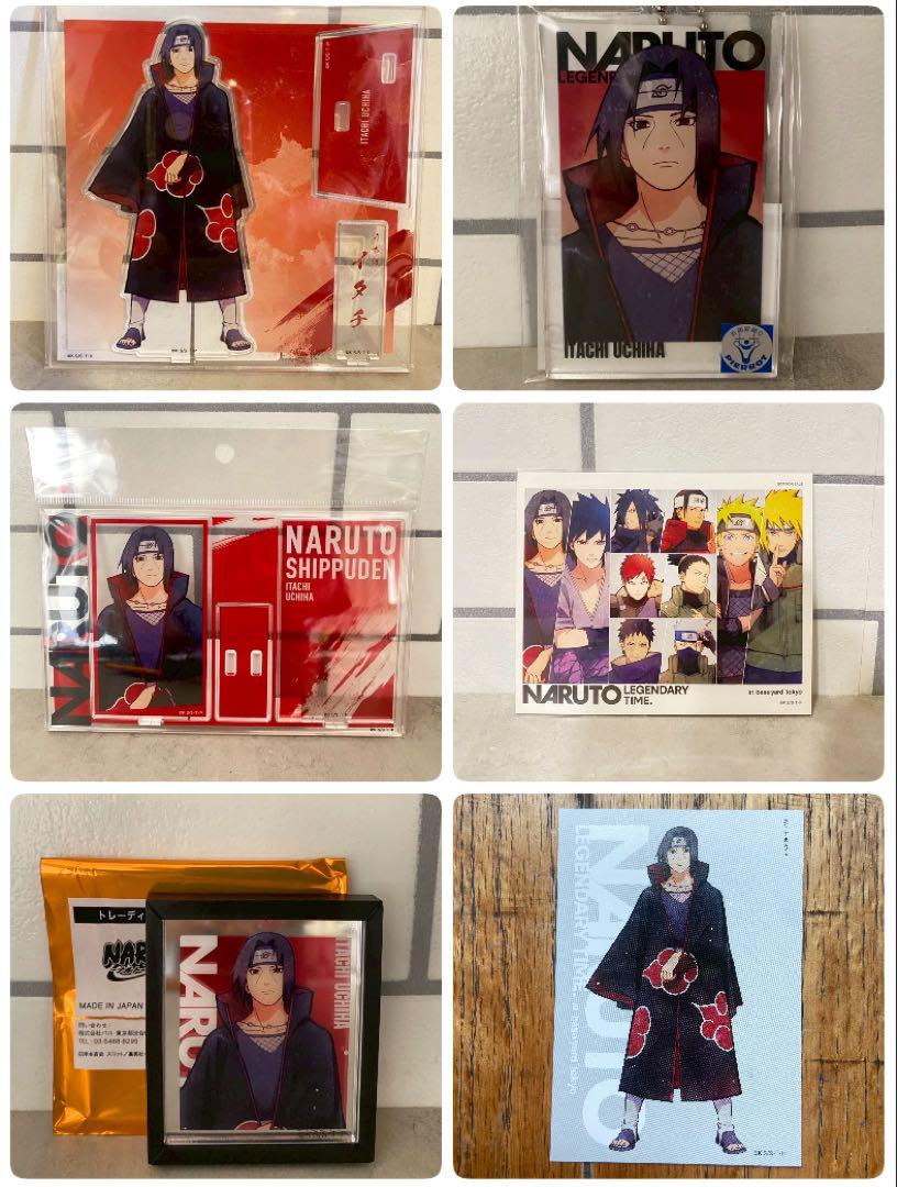 

[USED] NARUTO Baseyard Acrylic Stand Acrylic Keychain Magnet Bonus Itachi 6 Pieces