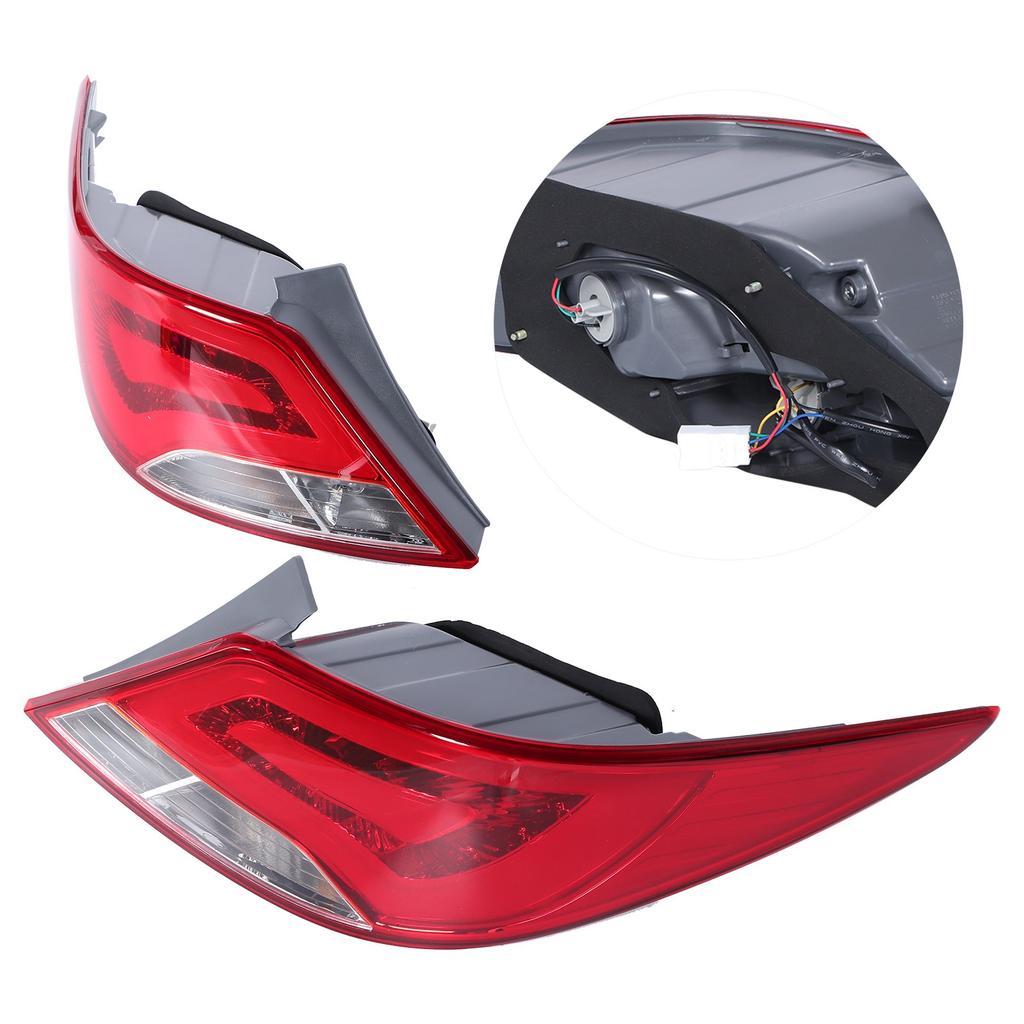 LED Tail Lights Assembly Refit Multifunctional Lamp Fit for Hyundai Verna Accent 2014 2016