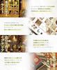 Moin moin Puppenhaus Miniatur DIY Bausatz Set, Maßstab 1/24 [Englische Anleitung], "Kourou no Shojo" (Buchhandlung Stadt), Antiker Retro-Stil | LED-Licht + Wechselstrom