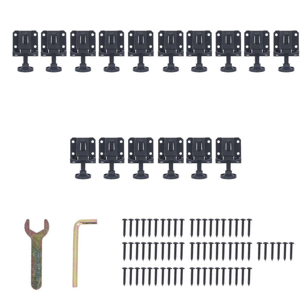 16PCS Adjustable Furniture Leveler Legs Elastic Hex Nuts Lock Furniture Leveling Feet for Table