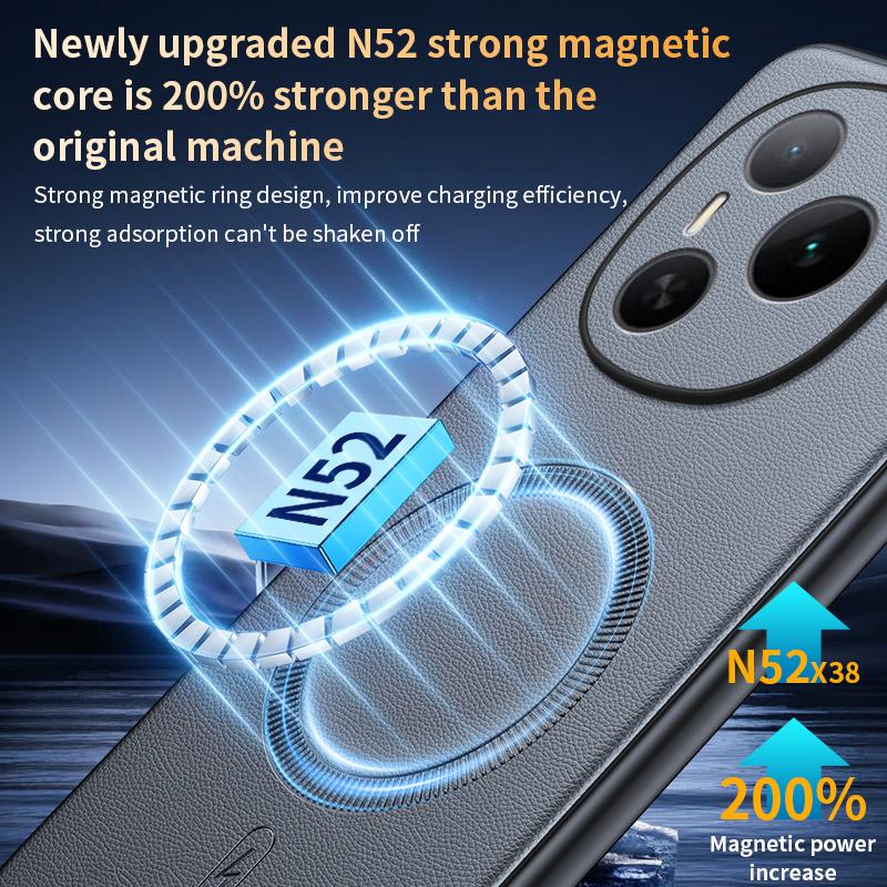For Honor Power Case Magnetic Leather Shield Cover For Honor Power High Quality Anti-Fingerprint Non-Slip PC+TPU