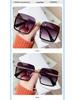 2025 Trendy Women's Large Square Sunglasses - Korean Style, Anti-UV, Face Slimming Design