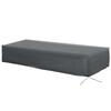 200x73cm Outdoor Garden Rattan Furniture Protective Cover Water UV Resistant Grey