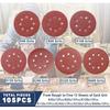 100PCS 125mm Sanding Discs, 5 Inch 8 Hole Hook and Loop Sanding Pads for Random Orbital Sander(40 to 2000Grits)