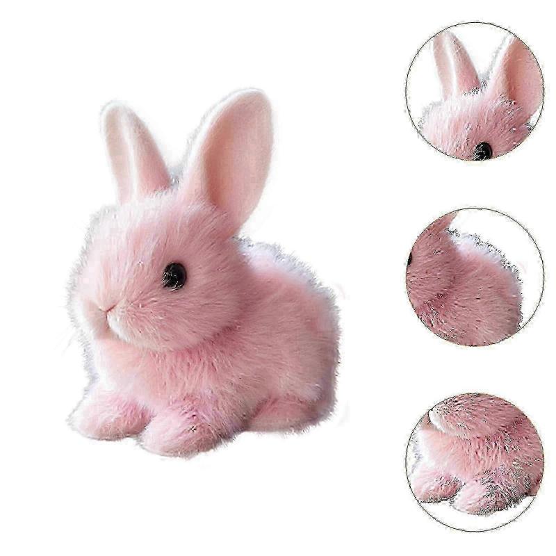 New Electronic Bunny Plush Animated Interaction Gift Electronic Pet Toy for Gift White