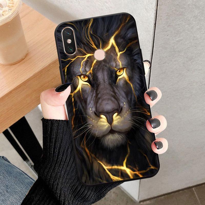For Xiaomi Mi Max 3 Case Cover Cool Lion TPU Shell Funda For Xiaomi Mi Max3 M1804E4A Phone Case Soft Slicone Shockproof Capa