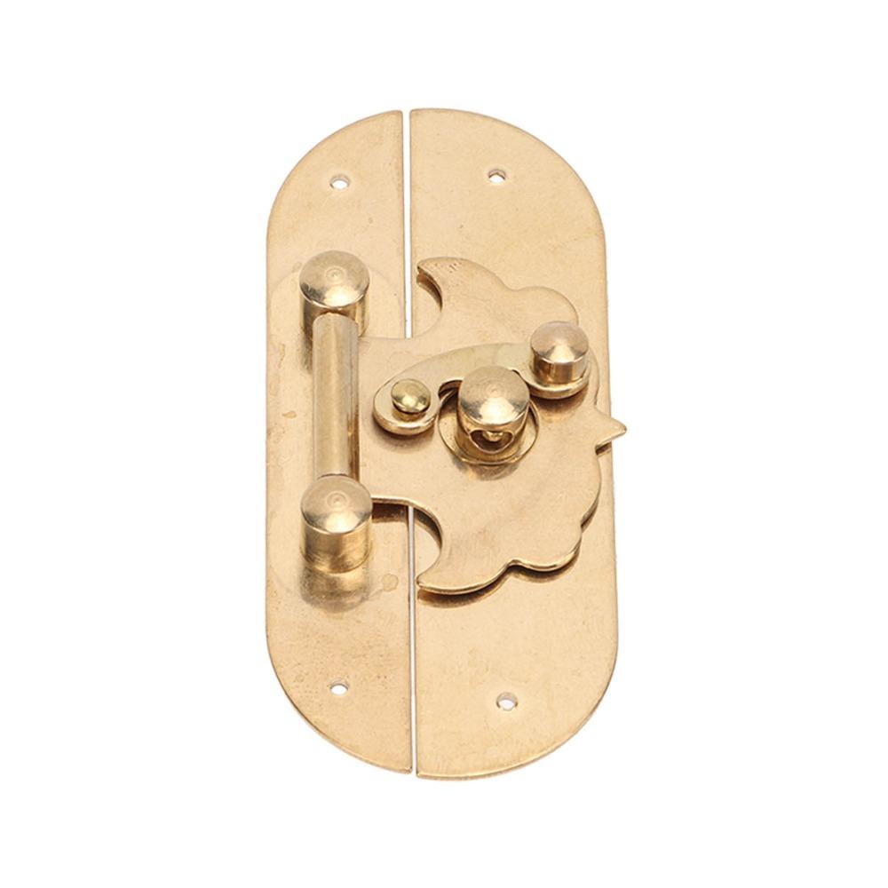 2sets Gold Antique Buckle Latches Brass Box Latch Hasp Latches Chest Clasp Closure Cabinets