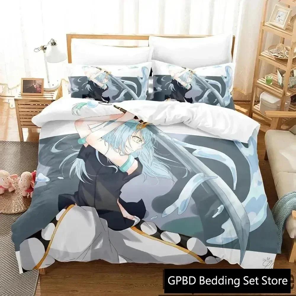 

Luxury New 3D Print TenSura Rimuru That Time I Got Reincarnated as a Slime Bedding Set Duvet Cover Bed Set Cover Queen Size 70x133cm