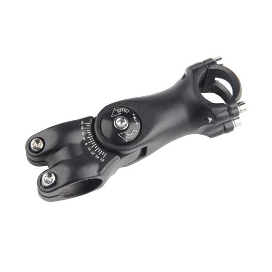 Bicycle Handlebar Stem ± 60 Degrees Adjustable Hexagonal Hole Design Durable Easy Assembly Fits 31.8mm Handlebars 28.6mm Tubes for MTB Road Bikes
