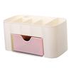 Schreibtisch Schubladen Organizer Multifunktional Ordentliche Organisation Kunststoff Make-up Schmuck Aufbewahrungsbox Hellrosa