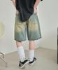 WEGO Vintage Wash Denim Veľkosť Svetlý Denimový Povrch Dámske Šortky, M,