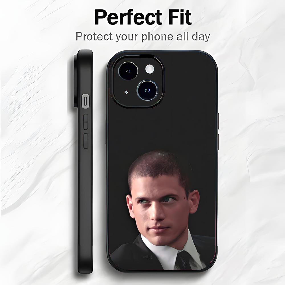 Talented American Actor W-Wentworth Miller Phone Case Phone Case Soft Packaging Lightweight For iPhone17 16 15 14 13ProMax