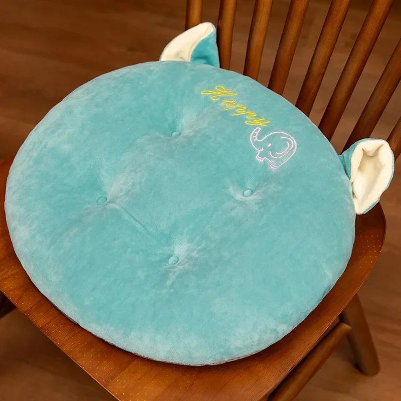 Cushion Office Thickened Chair Cushion Elevated Hip Cushions Summer Student School Car Pad Cartoon Car Cushions 40x40cm синий
