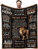 1PC Gift To Dad Thin Blankets for Father's Day Anniversary Birthday Mother's Day for Mom Wife Uncle Grandma Abuela Soft Throw