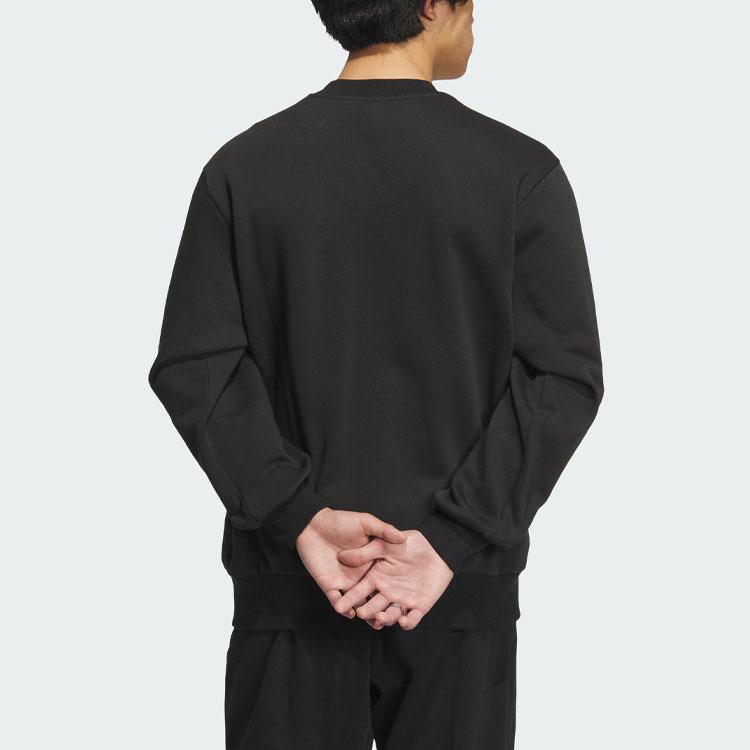 Adidas Lounge Sweatshirt With Logo Patch Men Tops Black IP4982