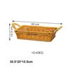 Portable Handwoven Bread Storage Basket Double Handle 6 Styles Fruit Tray Sundries Organizer Breathable Outdoor Picnic Basket