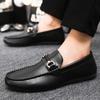 Italienische Luxusmarke Herren Slipper Echtes Leder Atmungsaktiv Schlupfschuhe Herren Fahrschuhe Herren Freizeitschuhe Mokassins Chaussure Homme