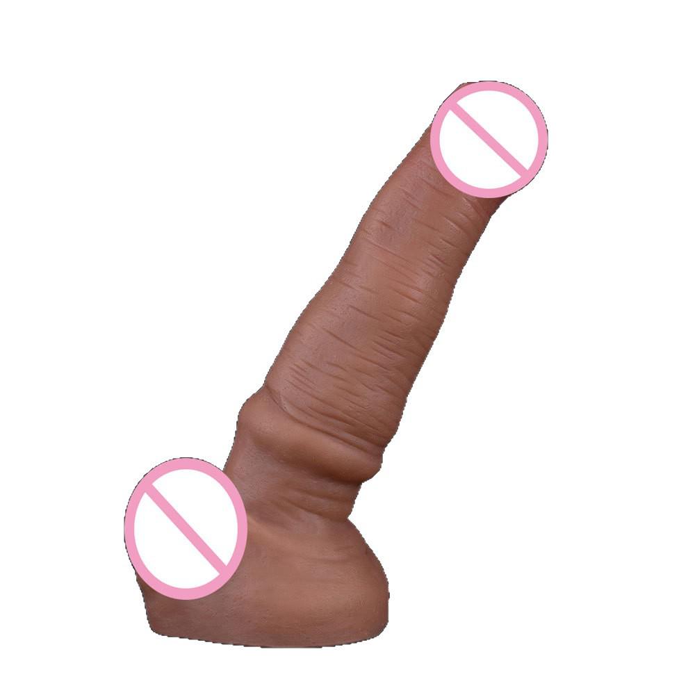 Realistic Silicone Dildo Manual Masturbator