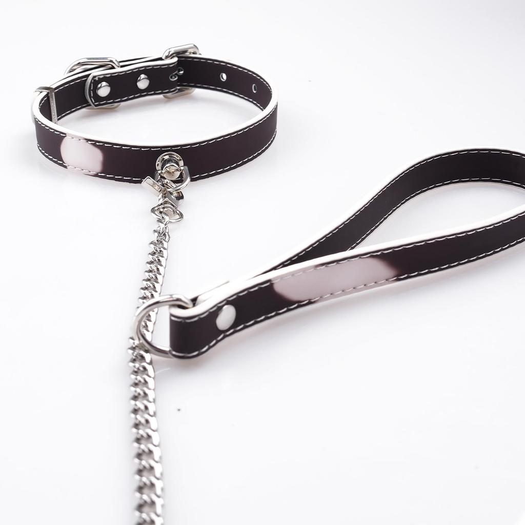 Gotischer Choker mit Farbwechsel-Tropfbeutel – Handgefertigte Punk-Paar-Halskette