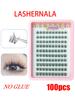 Lashernala 100 Strand Eyelash Extensions, No Glue Eyelashes, Eyebrow Extensions, Strand Eyelashes, Cat Eye