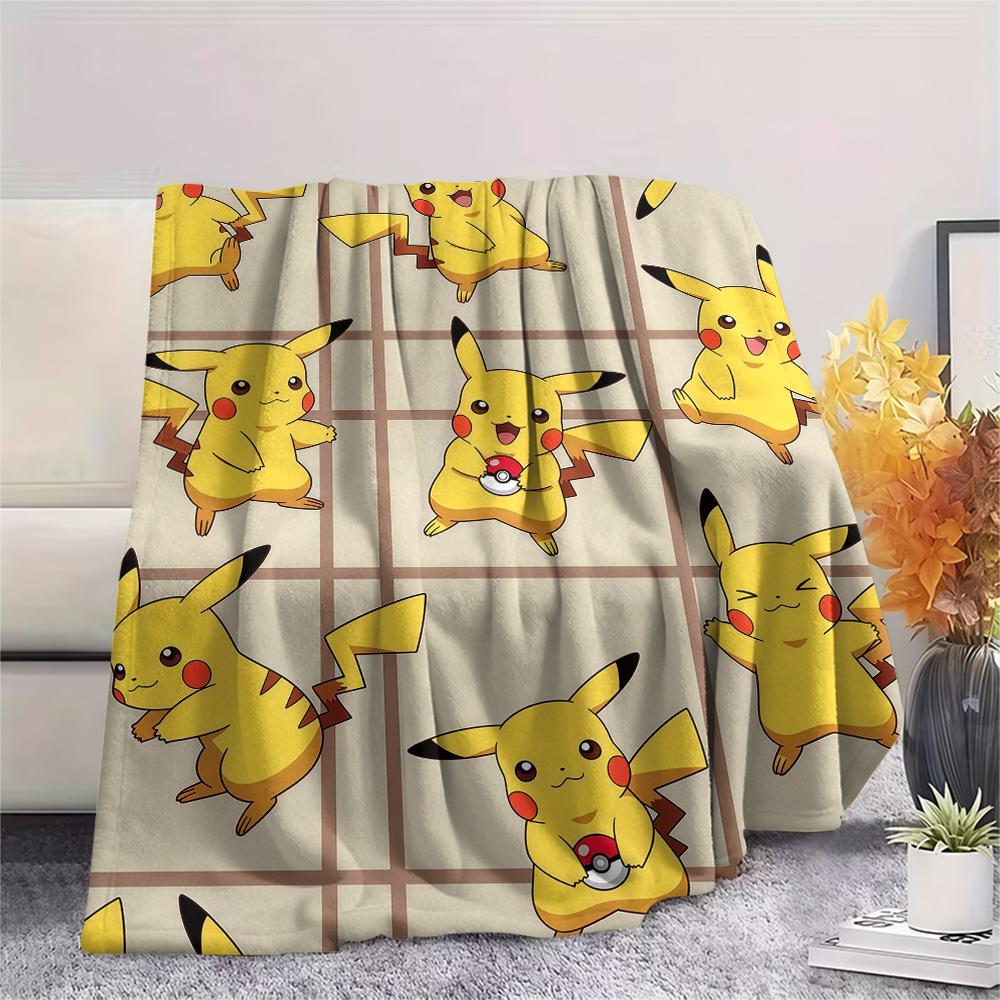 

Pokémon Pikachu Cute Style Collection flannel blanket, warm for home bedroom, ideal gift choice 75x90cm
