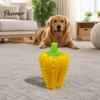 Spiky Chili Dog Chew Toys Toy, Treat Dispenser Shaped Enrichment Interactive Rubber Toy for Teeth Cleaning, Mental Stimulation Anxiety Relief