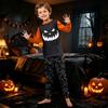 Family Matching Halloween Pajama Set Long Sleeve Top and Pants for Kids and Adults