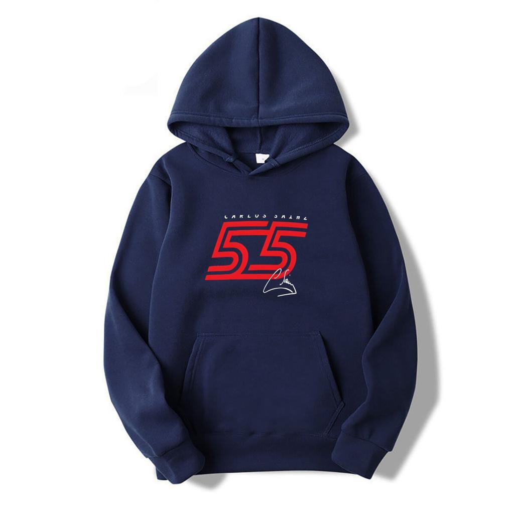 Carlos Sainz 55 Hoodies Vintage Kleidung Einfache Schwarze Hoodies Herren