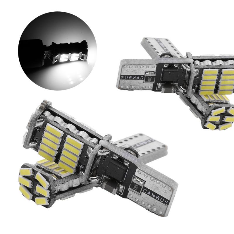 Car T10 LED Bulb 12V White 6500K 20 SMD 5W5 W5W LED T10 Signal Light Auto Interior Reading License Plate Wedge Side Lamps