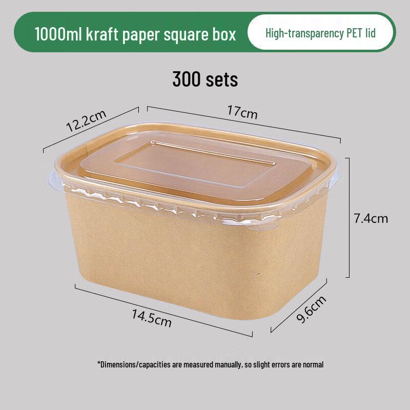 Disposable Kraft Paper Takeaway Container