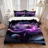 3pcs Peony Bloom Bedding Set Down Comforter Cover and Pillowcases, Suitable for All Seasons(No Insert)-0729016
