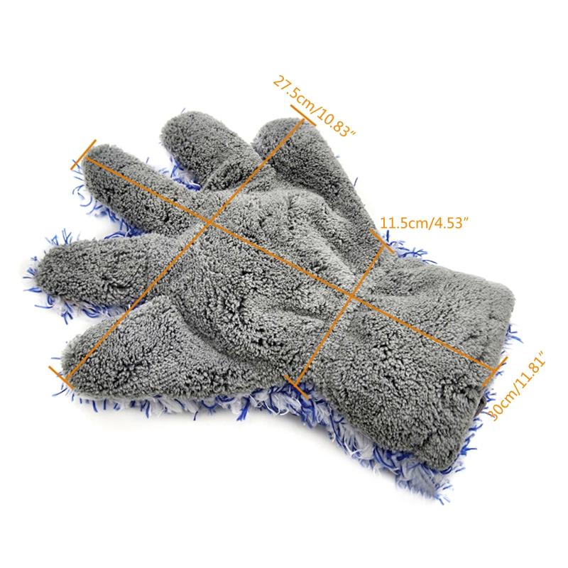 Microfiber Car Cleaning Glove Dusting Mitt Car Wash Rag No Scratch Wash Mitt for Cleaning Car, Furniture, Home