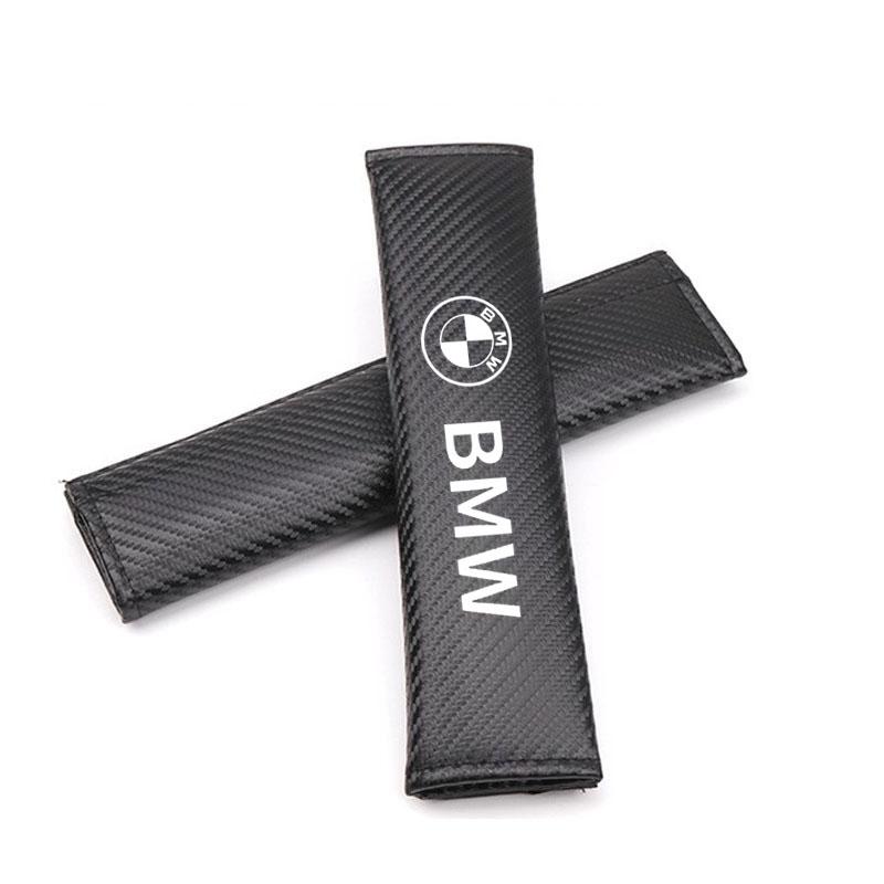 SHEJ3 2Pcs Car Safety Belt Shoulder Cover for BMW F20 F40 F22 F30 E90 F32 F06 F07 F46 F10 X1 X2 X3 X4 X5 X6 X7 Auto Accessories