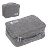 Cable Bag Organizer Travel Multiple Pockets Water Resistant Adjustable Divider Universal Electronic Cord Organizer Case Gray